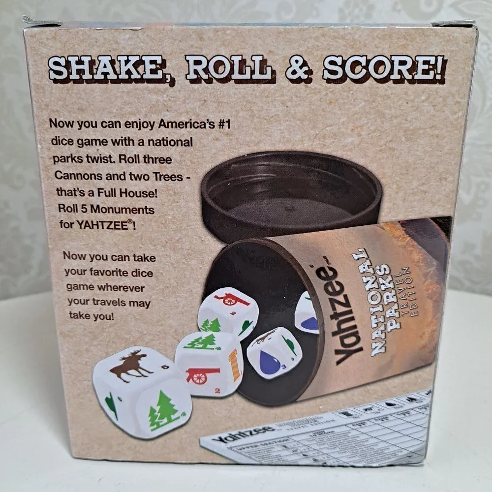 Yahtzee National Parks Travel Edition IOB